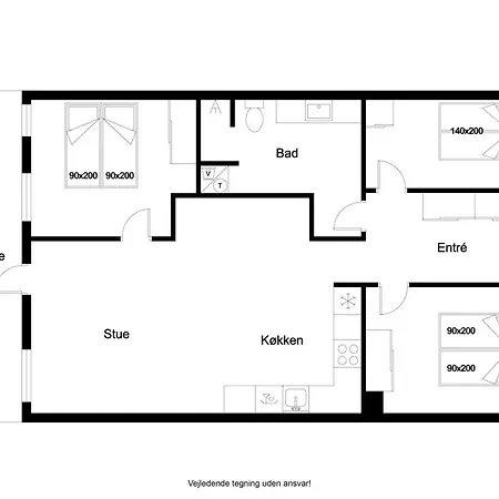 Stylish Centrally Located In Sondervig - 1000